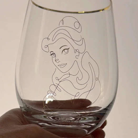 JoyJolt Disney Princess Stemless Glasses Set - Picture 5 of 8